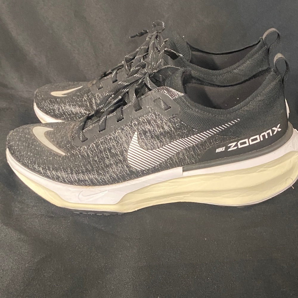 Nike Black and White ZoomX Lightweight Running Shoes